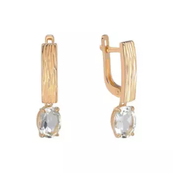 Серебряные серьги с празиолитами