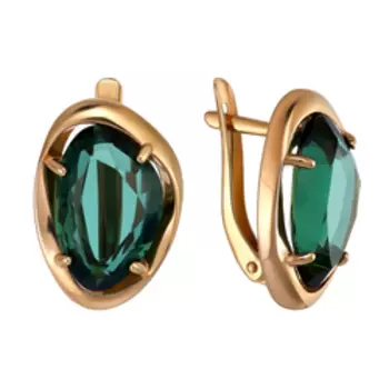 Серебряные серьги с празиолитами