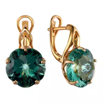 Серебряные серьги с празиолитами