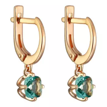 Серебряные серьги с празиолитами