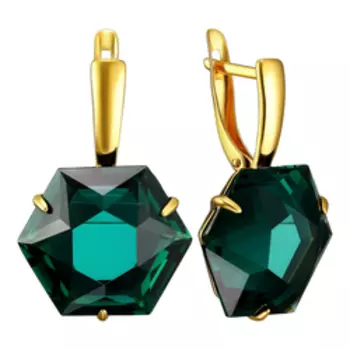 Серебряные серьги с празиолитами