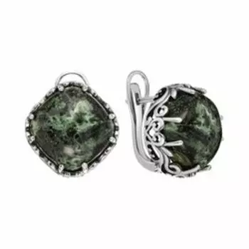 Серебряные серьги с яшмой