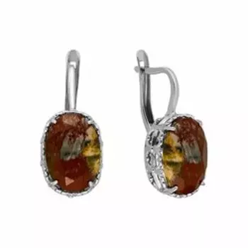 Серебряные серьги с яшмой