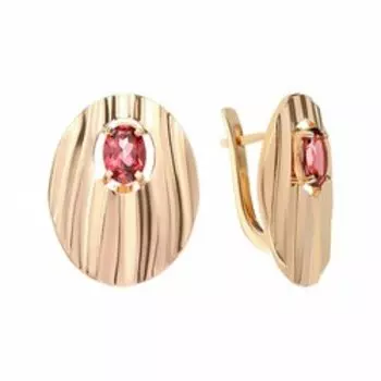 Серебряные серьги с родолитами