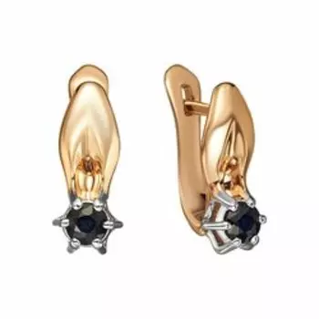 Серебряные серьги с сапфирами