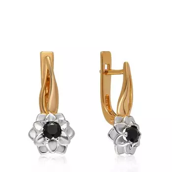 Серебряные серьги с сапфирами