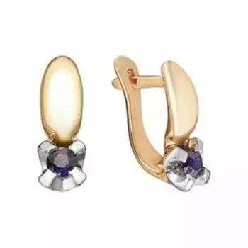 Серебряные серьги с сапфирами