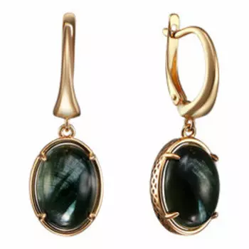 Серебряные серьги с серафинитами