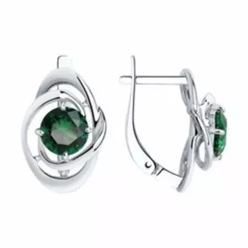 Серебряные серьги с ситалами