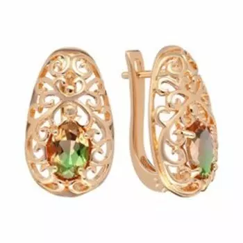 Серебряные серьги с ситаллами