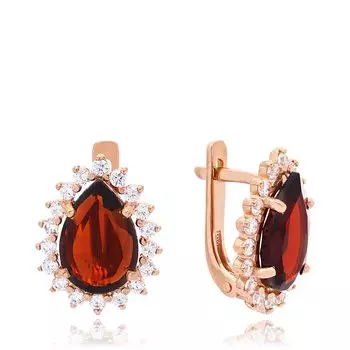 Серебряные серьги с ситаллом