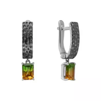 Серебряные серьги с султанитами