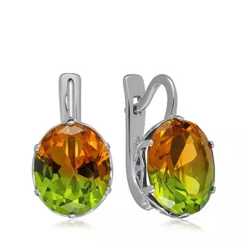 Серебряные серьги с султанитами