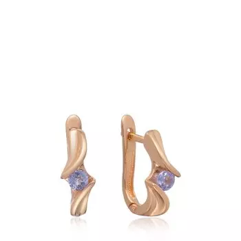 Серебряные серьги с танзанитами