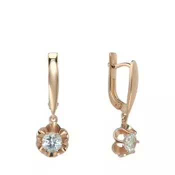 Серебряные серьги с топазами