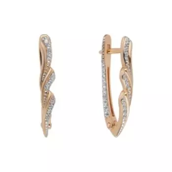 Серебряные серьги с топазами