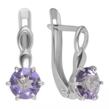 Серебряные серьги с топазами