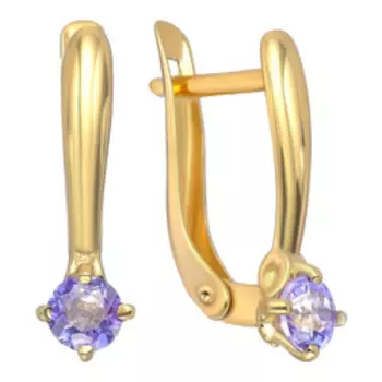 Серебряные серьги с топазами