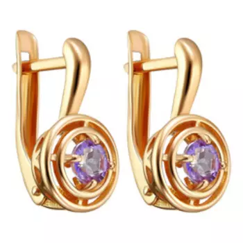 Серебряные серьги с топазами