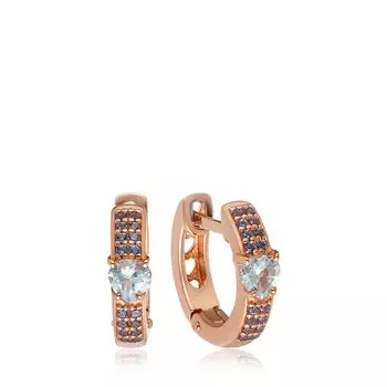 Серебряные серьги с топазами