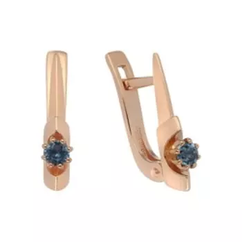 Серебряные серьги с топазами Лондон