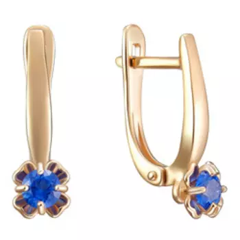 Серебряные серьги с топазами Swarovski