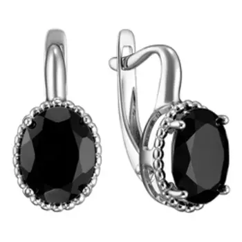 Серебряные серьги с турмалинами