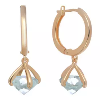 Серебряные серьги с зелеными аметистами