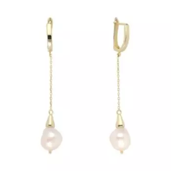 Серебряные серьги с жемчугом