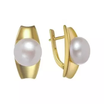 Серебряные серьги с жемчугом