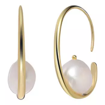 Серебряные серьги с жемчугом