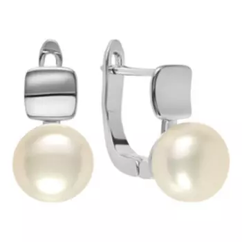 Серебряные серьги с жемчугом