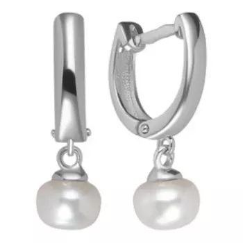 Серебряные серьги с жемчугом