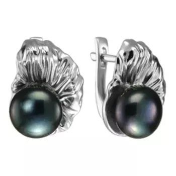 Серебряные серьги с жемчугом