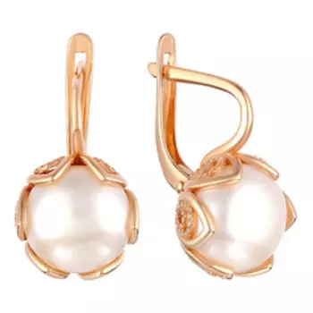 Серебряные серьги с жемчугом