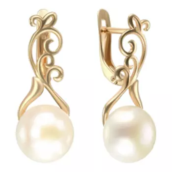 Серебряные серьги с жемчугом