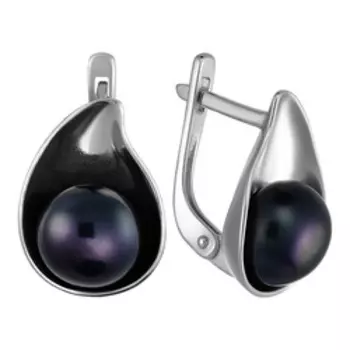 Серебряные серьги с жемчугом