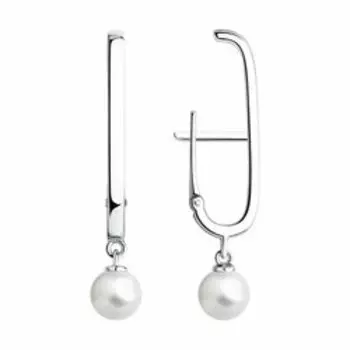 Серебряные серьги с жемчугом