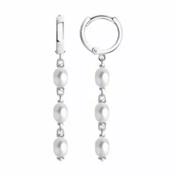 Серебряные серьги с жемчугом