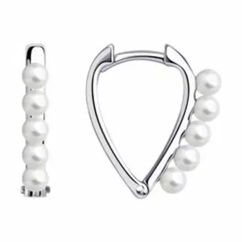 Серебряные серьги с жемчугом