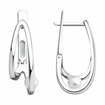 Серебряные серьги с жемчугом