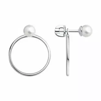 Серебряные серьги с жемчугом