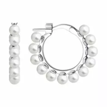 Серебряные серьги с жемчугом