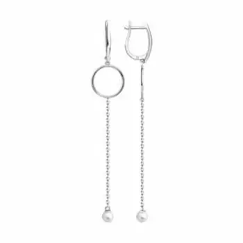 Серебряные серьги с жемчугом