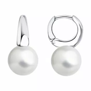 Серьги из серебра с жемчугом