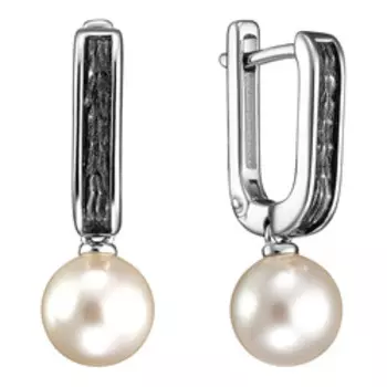 Серебряные серьги с жемчугом