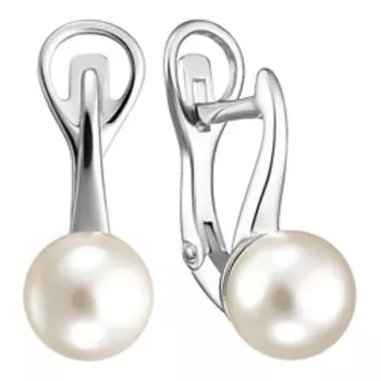 Серебряные серьги с жемчугом