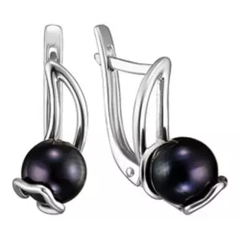 Серебряные серьги с жемчугом