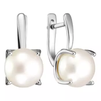 Серебряные серьги с жемчугом