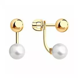 Серебряные серьги с жемчугом